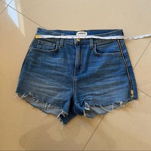 L’AGENCE Sydney High Rise Cropped Jeans Short 26